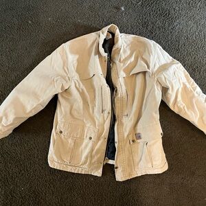 Carhartt Men's Beige Canvas Field Jacket